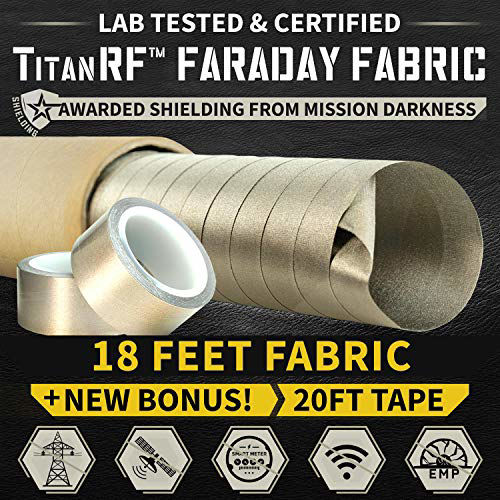 GetUSCart- TitanRF Faraday Fabric Pro Construction Kit. Military Grade ...