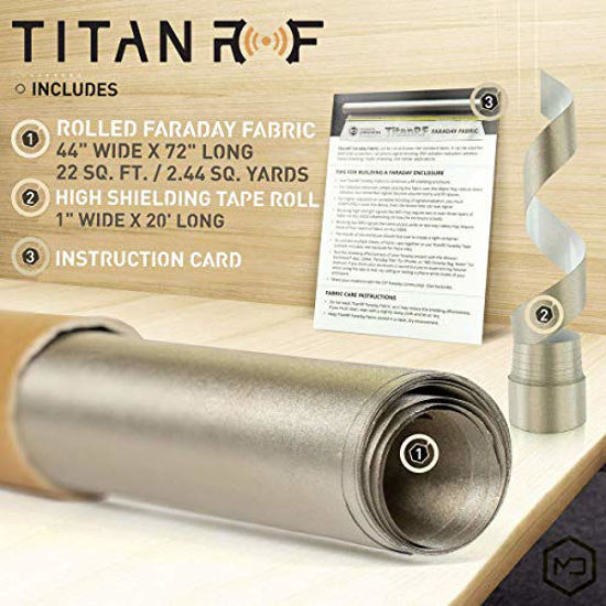 GetUSCart TitanRF Faraday Fabric Pro Construction Kit. Military Grade Certified Material Blocks