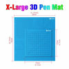 Picture of X Large 3D Printing Pen Silicone Design Mat with Multi Basic Templates, Pack with Extra Gift 2 Silicone Finger Caps, Great 3D Pen Drawing Tools and Accessories by MIKA3D