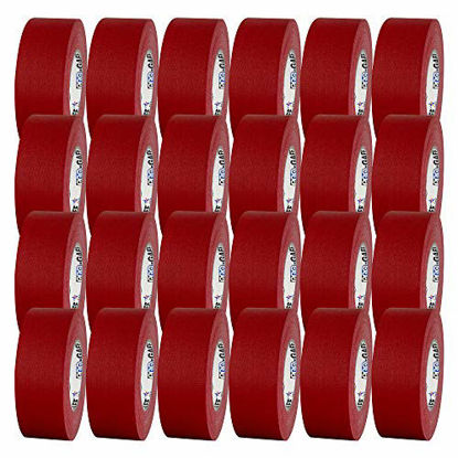 Picture of 2" Pro Gaff Gaffers Tape 55 yards length red matte. Premium Heavy-Duty Gaffers Tape trusted by professional Gaffers. Made in the USA. Holds Tight, Easy to remove. (Pack of 24)