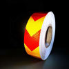 Picture of 2" X 150FT Reflective Tape Waterproof High Visibility Red & Yellow, Hazard Caution Warning Adhesive Tape Outdoor for Floor Marking, Trailers, Trucks, Cars
