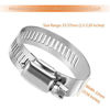 Picture of LOKMAN Hose Clamp, 20 Pack Stainless Steel Adjustable 33-57mm Size Range Worm Gear Hose Clamp, Fuel Line Clamp for Plumbing, Automotive and Mechanical Application