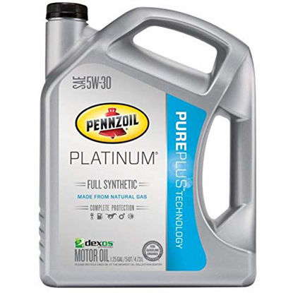 Picture of Pennzoil (550038221-3PK) Platinum 5W-30 Full Synthetic Motor Oil GF-5 - 5 Quart Jug, (Pack of 3)