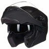 Picture of ILM Motorcycle Dual Visor Flip up Modular Full Face Helmet DOT LED Lights (L, MATTE BLACK - LED)