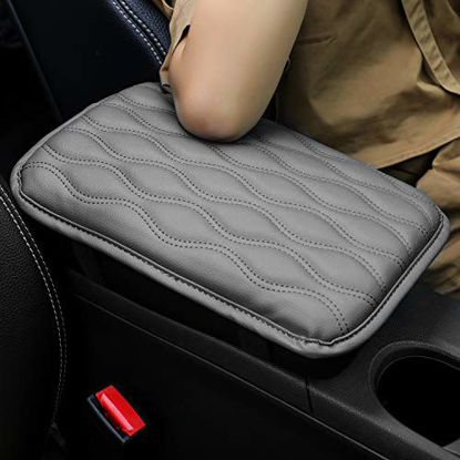 Picture of Seven Sparta Universal Center Console Cover for Most Vehicle, SUV, Truck, Car, Waterproof Armrest Cover Center Console Pad, Car Armrest Seat Box Cover Protector(Gray)