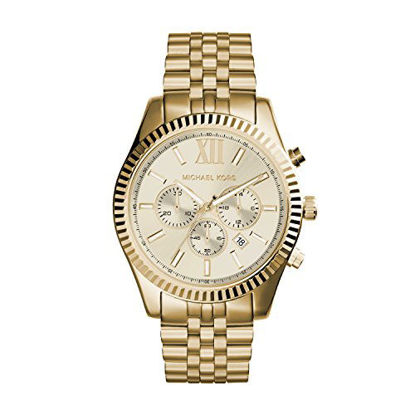 Picture of Michael Kors Lexington Gold-Tone Stainless Steel Watch MK8281