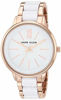 Picture of Anne Klein Women's Rose Gold-Tone and White Bracelet Watch
