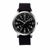 Picture of TICCI Unisex Men Women Medical Quartz Watch Arabic Numerals Military Time Easy Read Dial Silicone Band Waterproof for Students Doctors Nurses (Black Black-1)