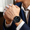 Picture of CRRJU Men's Luxury Watches with Stainless Steel Band and Casual Waterproof Date Quartz Watch for Men, Blue/Grey
