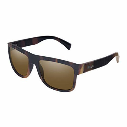 Picture of HUK Eyewear Full Frame, Clinch, 125, Brown Tort/Brown Lens