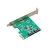 Picture of I/O CREST 2 Port SATA III PCI-e 2.0 x1 Controller Card Asmedia ASM1061 Non-Raid with Low Profile Bracket SY-PEX40039