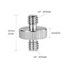 Picture of SMALLRIG 1/4" to 1/4" Male Threaded Screw Adapter Double Head Stud for Camera Cage Monitor LED Microphone, Pack of 2-828