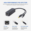 Picture of Active POE Splitter Adapter, 48V to 12V, IEEE 802.3af Compliant 10/100Mbps up to 100 Meters for Surveillance Camera, Wireless Access Point and VoIP Phone, 2-Pack