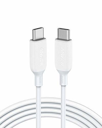 Picture of USB C Cable 100W 6ft, Anker Powerline III USB C to USB C Charger Cable 2.0, Type C Charging Cable for MacBook Pro 2020, iPad Pro 2020, iPad Air 4, Galaxy S20 Plus S9, Pixel, Switch, LG V20, and More