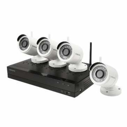 Picture of Samsung Wisenet SNK-B73040BWN- 4 Channel Wireless Connectivity Full HD Video Security System 4 Bullet Power Plug Cameras (Manufacturer Refurbished) (4 CH 4 CAM System (SNK-B73040BW))