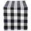 Picture of DII Buffalo Check Collection Classic Tabletop, Table Runner, 14x108, Black & White