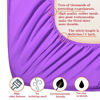 Picture of NTBAY Microfiber Queen Fitted Sheet, Wrinkle, Fade, Stain Resistant Deep Pocket Bed Sheet, Purple