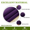 Picture of NICETOWN Blackout Curtain Panels for Kids Room, Triple Weave Home Decoration Thermal Insulated Solid Ring Top Blackout Curtains/Drapes (Set of 2, 70 x 84 inches, Royal Purple)