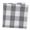 Picture of DII Buffalo Check Collection Classic Tabletop, Napkin Set, 20x20, Gray & White 6 Count