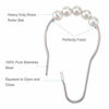 Picture of Amazer Shower Curtain Hooks, Stainless Steel Shower Curtain Rings and Hooks for Bathroom Shower Rods Curtains-Set of 12, White