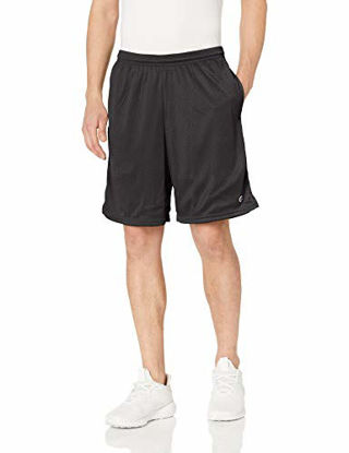 Picture of Champion Men's Long Mesh Short with Pockets, Black, 4XL