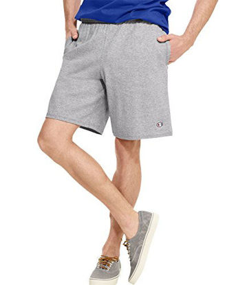 Picture of Champion Men's Jersey Short With Pockets, Oxford Grey, Medium