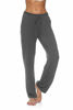 Picture of DIBAOLONG Womens Yoga Pants Wide Leg Comfy Drawstring Loose Straight Lounge Running Workout Legging Colour 06 L