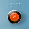 Picture of Google, T3019US, Nest Learning Thermostat, 3rd Gen, Smart Thermostat, Polished Steel, Works With Alexa