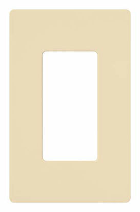 Picture of Lutron Claro 1 Gang Decorator Wallplate, CW-1-IV, Ivory