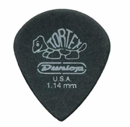 Picture of Dunlop 482R1.14 Tortex Pitch Black Jazz III, 1.14mm, 72/Bag