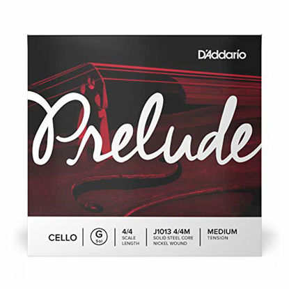 Picture of D'Addario Prelude Cello Single G String, 4/4 Scale, Medium Tension