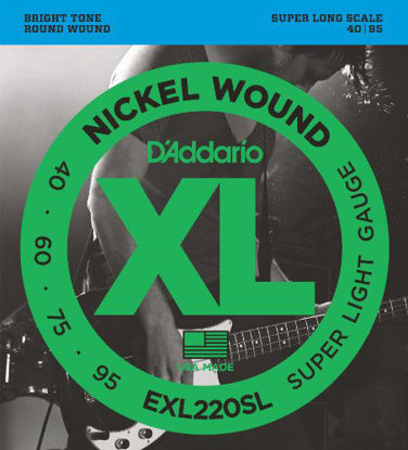 Picture of D'Addario EXL220SL Nickel Wound Bass Guitar Strings, Super Light, 40-95, Super Long Scale