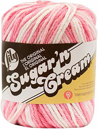 Picture of Lily Sugar 'N Cream The Original Ombre Yarn, 4-ply worsted, Strawberry, 2 Ounces/95 Yards (Pack of 1)