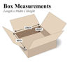 Picture of Partners Brand P12124 Flat Corrugated Boxes, 12"L x 12"W x 4"H, Kraft (Pack of 25)