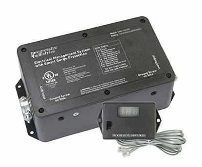 Picture of Progressive Industries HW30C 30 Amp Hardwired EMS-HW30C RV Surge & Electrical Protector Black 1