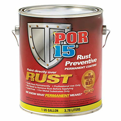 Picture of POR-15 45401 Rust Preventive Coating Semi-Gloss Black - 1 gallon