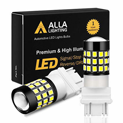 Picture of Alla Lighting 3157 LED Bulbs Super Bright 3156 3056 3057 4157 3457 4057 LED Brake Stop, Back-up Reverse, Turn Signal Lights, DRL, Taillights, 6K Xenon White