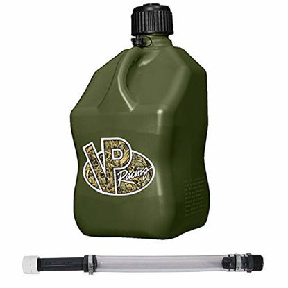 Picture of VP Racing Fuels 5 Gallon Square Motorsport Utility Container Camo with Deluxe Filler Hose