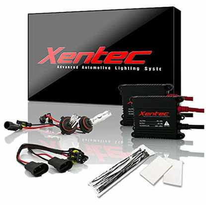 Picture of Xentec 9012 6000K HID xenon bulb x 1 pair bundle with 2 x 35W Digital Slim Ballast (Ultra White)