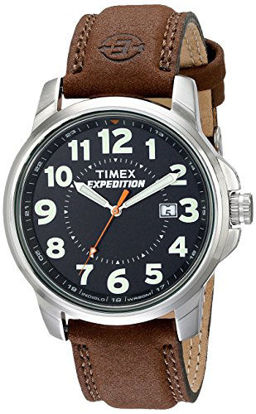 Picture of Timex Men's T44921 Expedition Metal Field Brown Leather Strap Watch