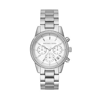 Picture of Michael Kors Women's Ritz Silver-Tone Watch MK6428