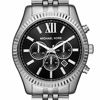 Picture of Michael Kors Men's Lexington Analog-Quartz Watch with Stainless-Steel Strap, Silver, 22 (Model: MK8602)