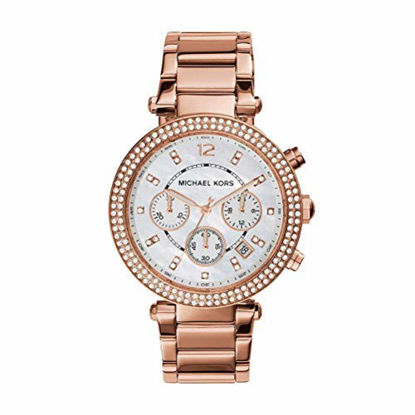 Picture of Michael Kors Women's Parker Rose Gold-Tone Watch MK5491