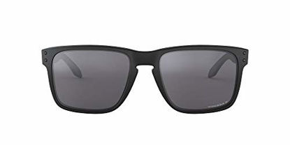 Picture of Oakley Men's OO9417 Holbrook XL Square Sunglasses, Matte Black/Prizm Black Polarized, 59 mm