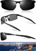 Picture of ATTCL Sunglasses for Men - Men's Sports Driving Polarized Sunglasses ,Al-Mg Metal Frame, Ultra Light (Black,8177)