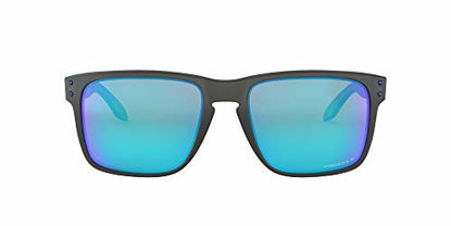 Picture of Oakley Men's OO9417 Holbrook XL Square Sunglasses, Grey Smoke/Prizm Sapphire Polarized, 59 mm