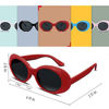 Picture of FEISEDY Candy Retro Acetate Red Frame Clout Goggles Kurt Cobain Sunglasses B2253