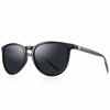 Picture of MERRY'S Polarized Sunglasses for Women Men Vintage Retro Classic Round Frame Aluminum Legs S8288(55-Black&Gray, 54)