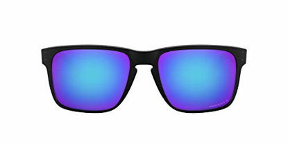 Picture of Oakley Men's OO9417 Holbrook XL Square Sunglasses, Matte Black/Prizm Sapphire Polarized, 59 mm