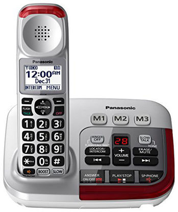 Picture of PANASONIC Amplified Cordless Phone with Digital Answering Machine - KX-TGM450S - 1 Handset (Silver)
